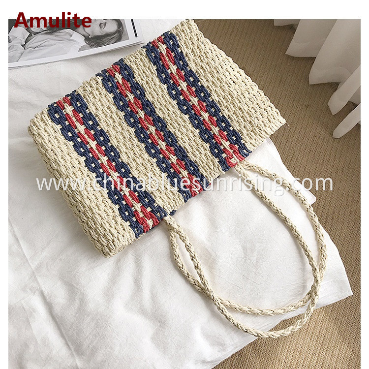 Straw Large Capacity Women Bag